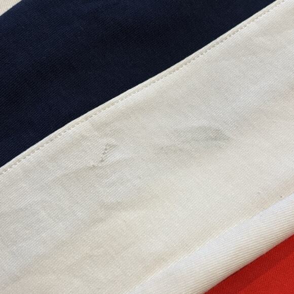 Polo Ralph Lauren Red White Blue ColorBlock Double Knit Hoodie Logo Women Large* - Picture 10 of 10